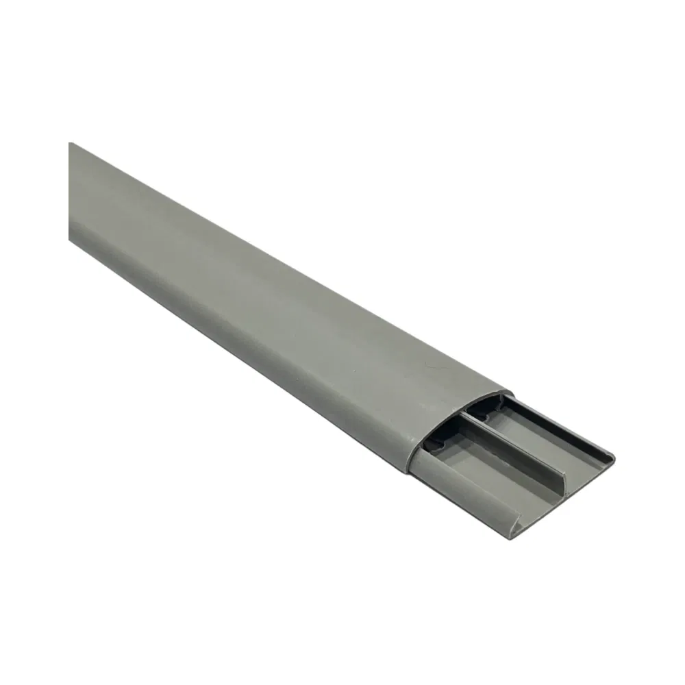 Depa 50x12mm Gri İçten Bölmeli Balık Sırtı Kablo Kanalı 05001212(1m) - 1