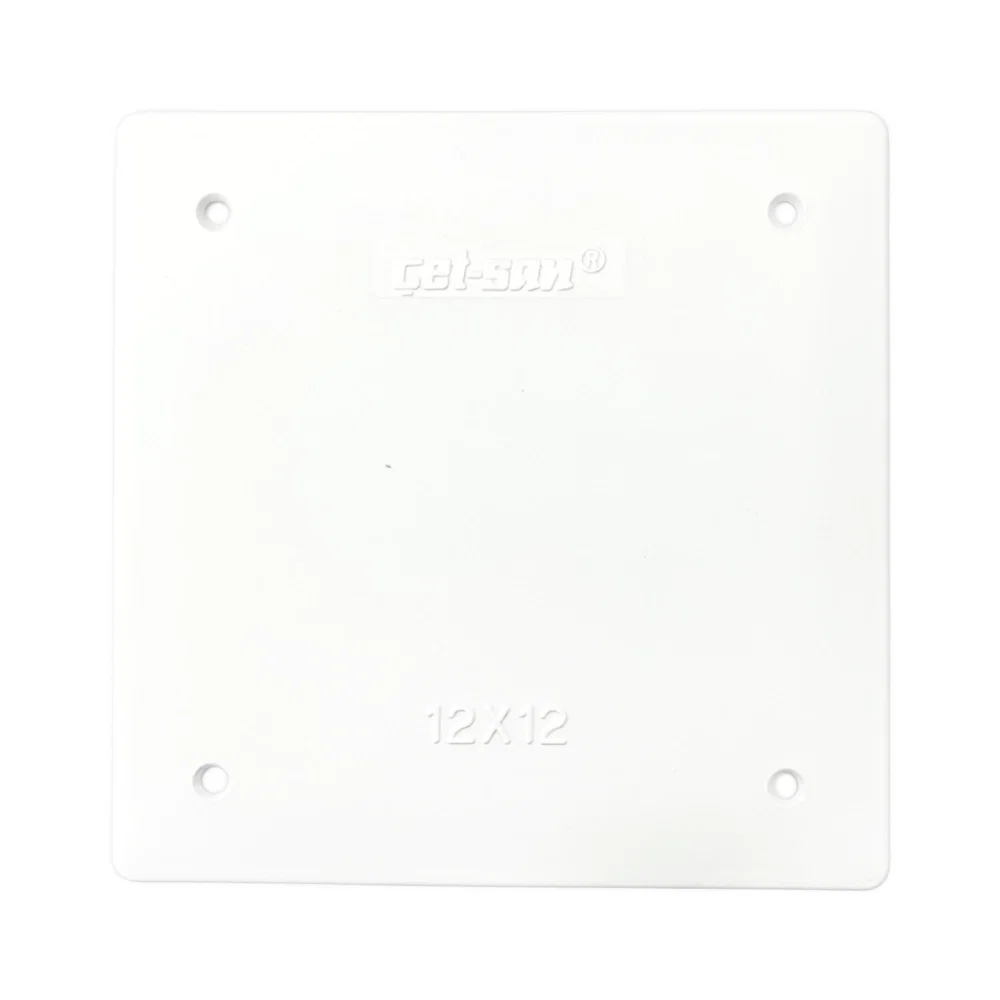 Çetsan Sıvaaltı ABS Kare Buat Kapağı 120x120X48mm KB.0362 - 1