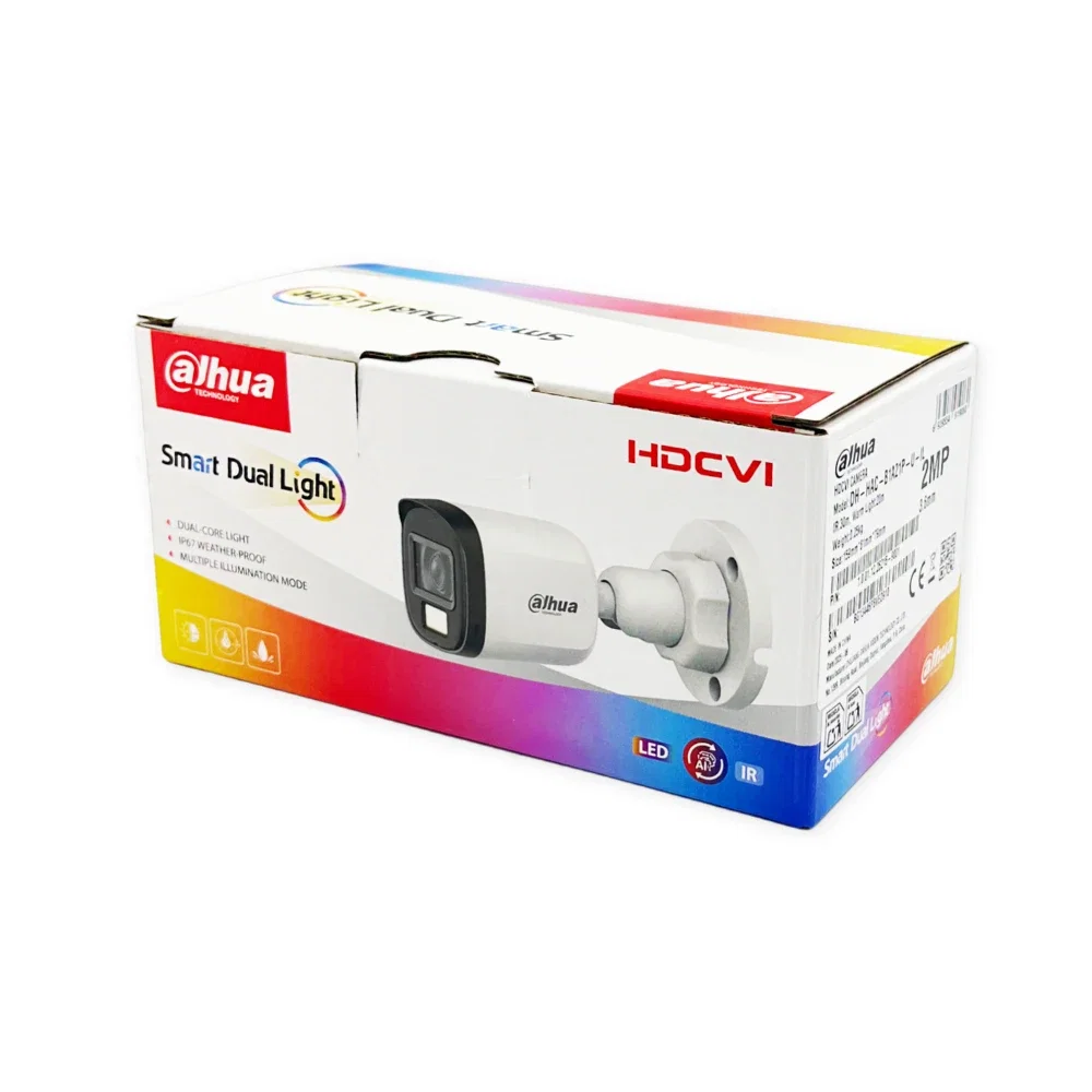 Dahua DH-HAC-B1A21P-U-IL 2mp+3.6mm Lens+30 Metre IR Starlight - 3