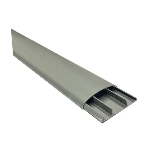 Depa 90x20mm Gri İçten Bölmeli Balık Sırtı Kablo Kanalı 09002012(1m) - 1