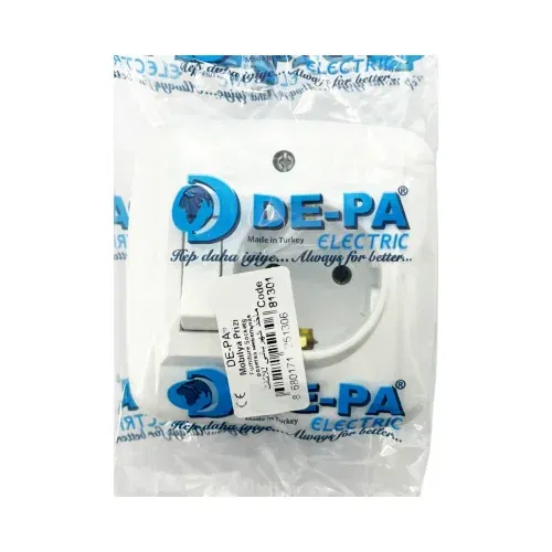 Depa Anahtarlı Mobilya Topraklı Prizi-81301 - 3