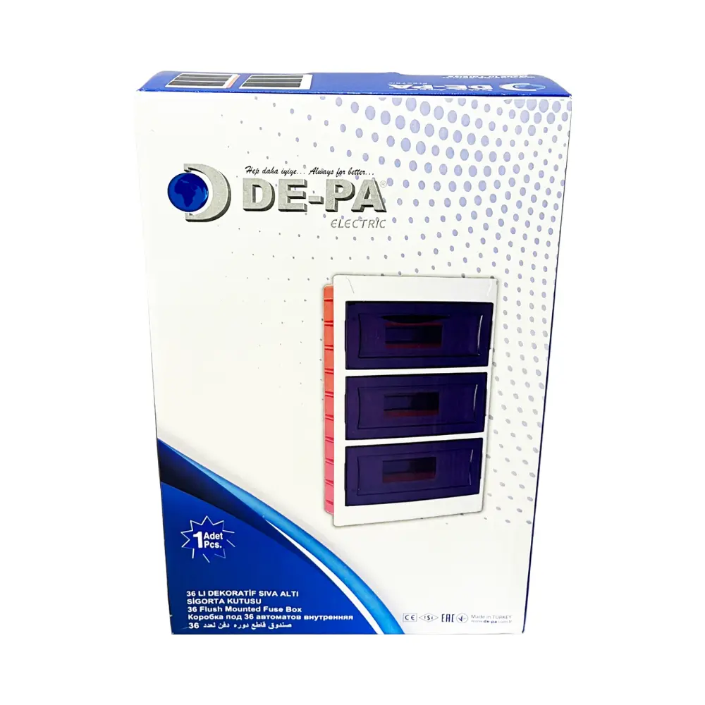 Depa Sıvaaltı 36'lı Sigorta Kutusu 91136 - 4