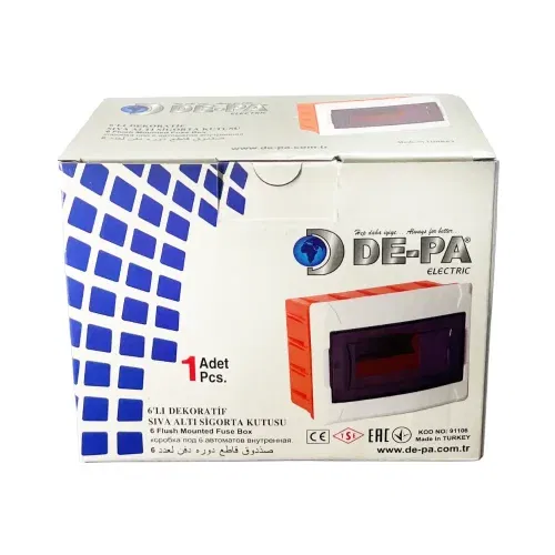 Depa Sıvaaltı 6'lı Sigorta Kutusu 91106 - 4