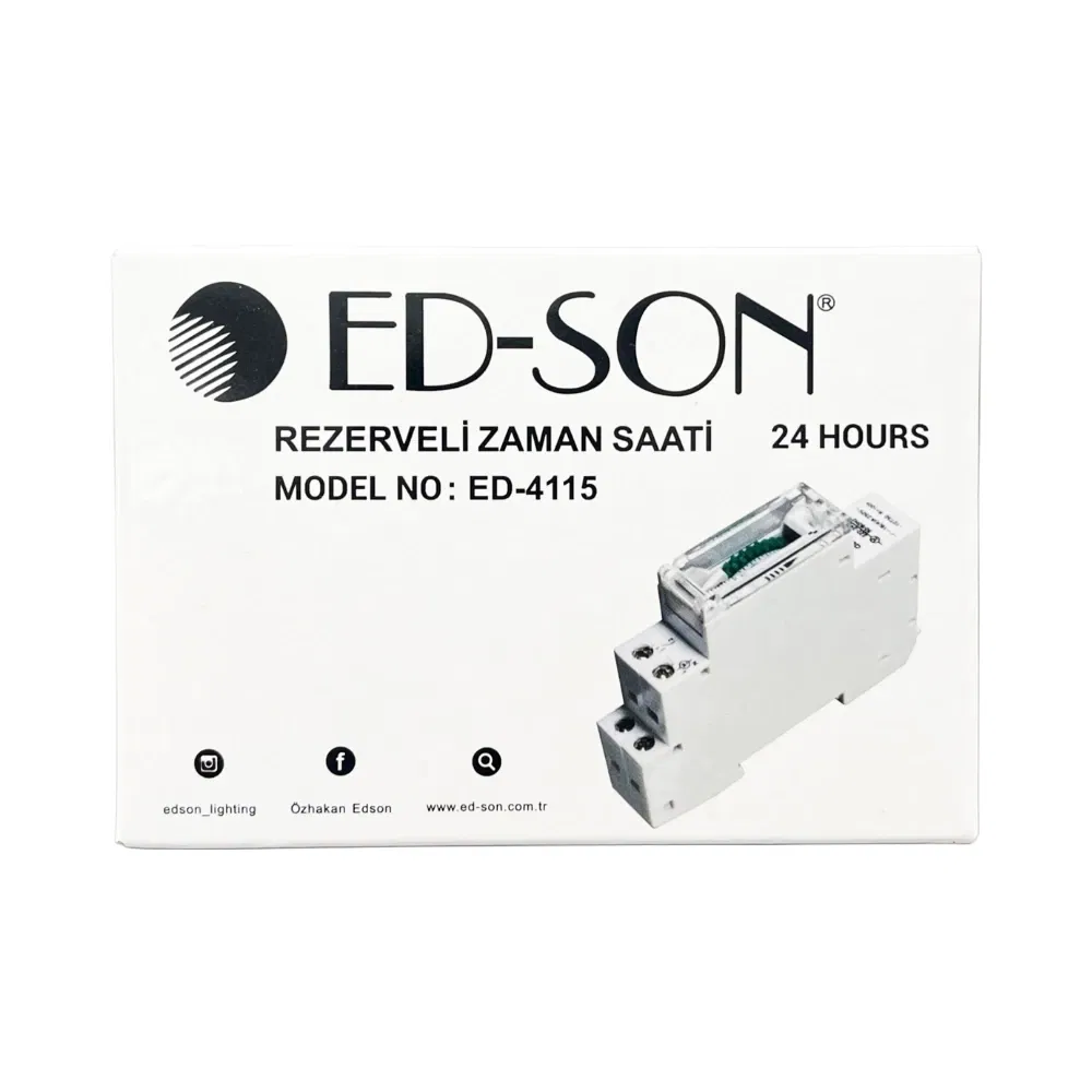 Edson W-Otomat Tipi Zaman Saati Günlük Timer ED-4115 - 4
