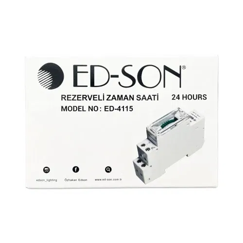Edson W-Otomat Tipi Zaman Saati Günlük Timer ED-4115 - 4