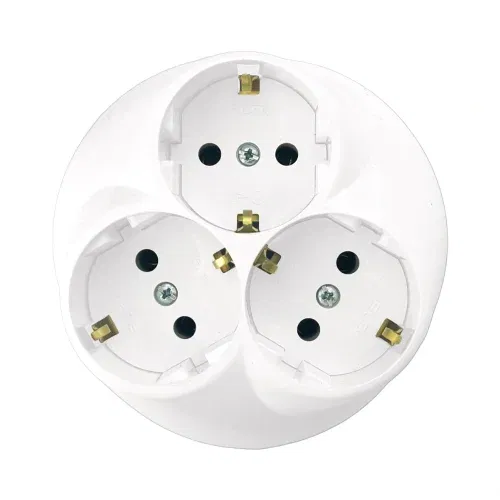 Elbi Sıvaaltı 3'lü Topraklı Priz - 1