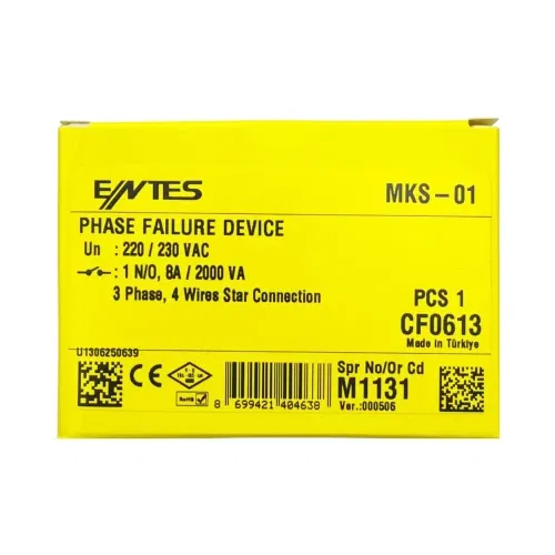 Entes Motor Faz Koruma Rölesi MKS-01 - 4
