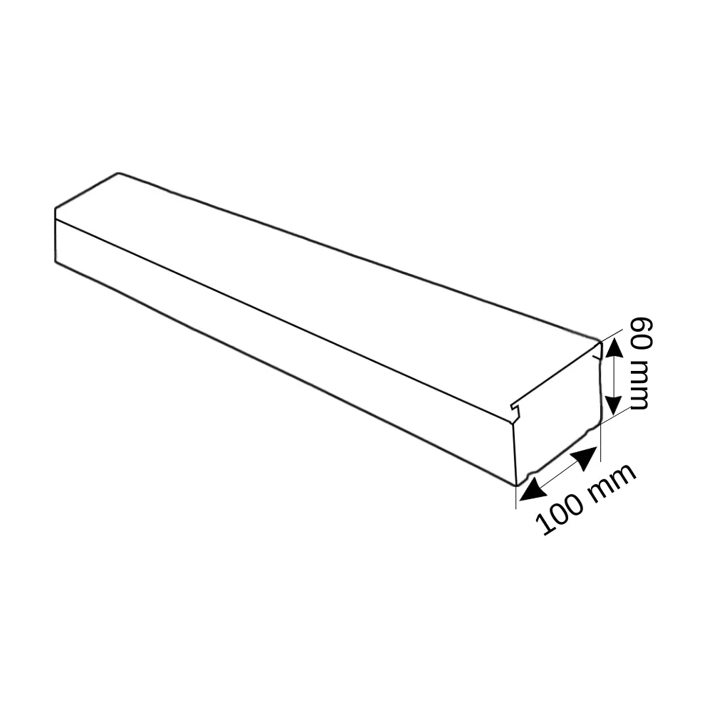 Depa 100X60mm Plastik Kablo Kanalı-1m - 3