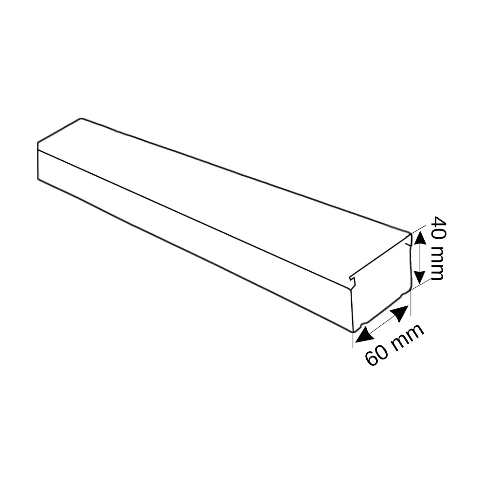 Depa 60X40mm Plastik Kablo Kanalı-1m - 3
