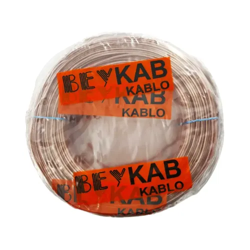 Beykab 2x0,75 mm Kordon Hoparlör Kablosu Cca-100m (Şeffaf) - Beykab