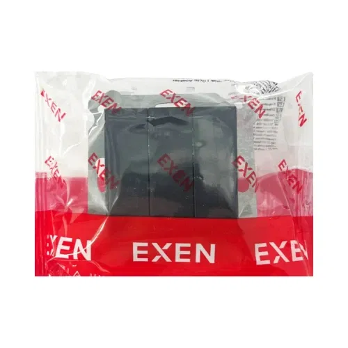 Exen Karel-Odak 3'lü Anahtar Mekanizma Siyah (Çerçeve Hariç) - 3