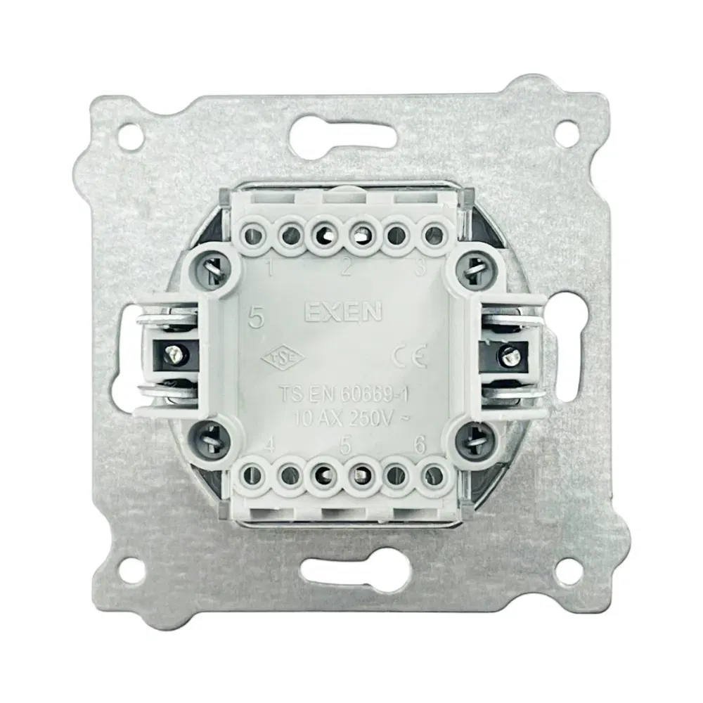 Exen Karell Zil Anahtarı Mekanizma Gümüş (Çerçeve Hariç) - 2