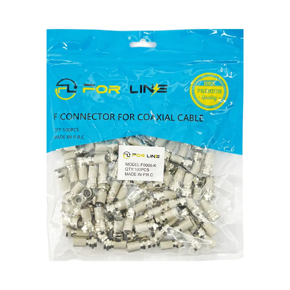 RG6 F Konnektör Eko (100'lü Paket) - 1