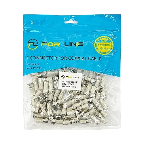 RG6 F Konnektör Eko (100'lü Paket) - Fully