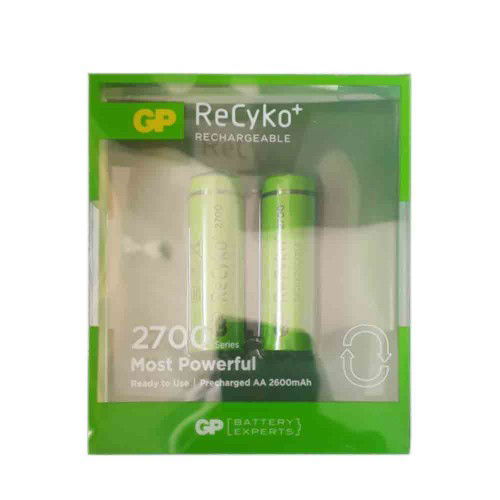Gp Recyko 2700 mAh Şarjlı AAA İnce Pil (2'li Paket) - Gp