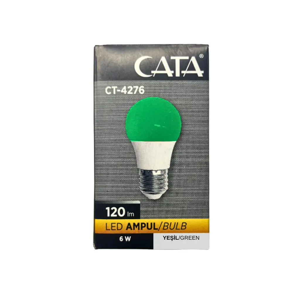 Cata 6W Renkli Led Ampul E27 Duy (Yeşil) CT-4276Y - 3