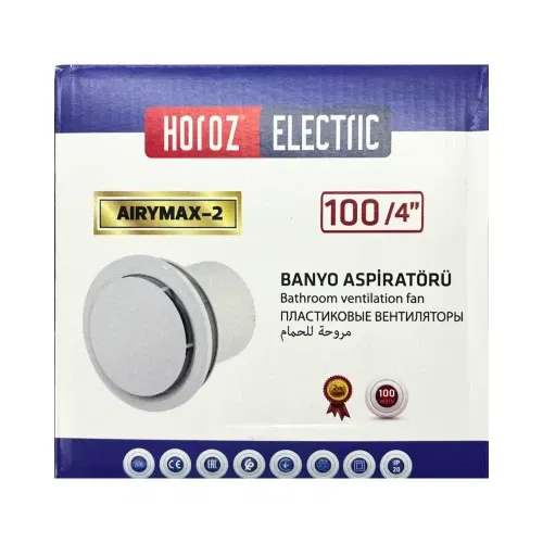 Horoz 100'lik Banyo/Wc Aspiratörü Airymax-2 (Beyaz) - 4