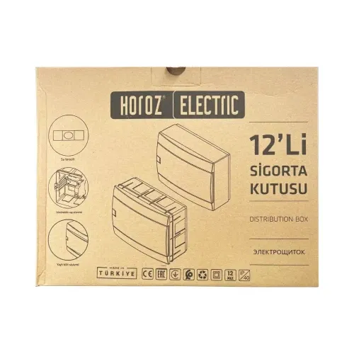 Horoz 12'li Sıvaüstü Sigorta Kutusu (Beyaz) - 4