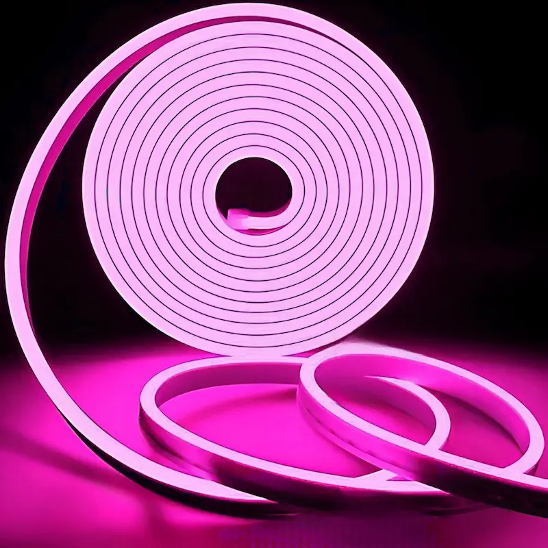 Horoz 12V Dış Mekan Neon Led-5m (Pembe) - 1