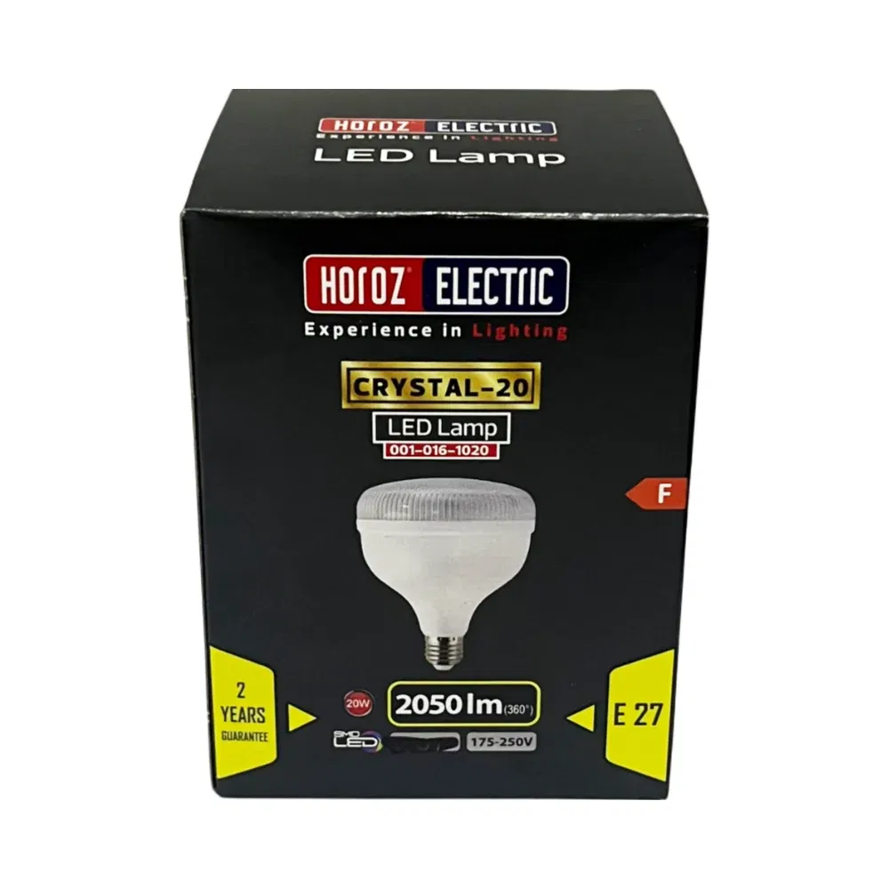 Horoz 20W Torch Kristal Camlı Led Ampul E27 Duy 2700K (Günışığı) - 4