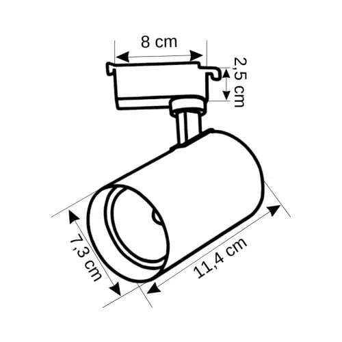 Horoz 30W Basra Ray Spot Siyah Kasa 6400K (Beyaz) - 2