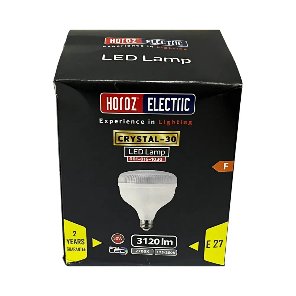 Horoz 30W Torch Kristal Camlı T-Bulb Led Ampul E27 Duy 2700K (Günışığı) - 4