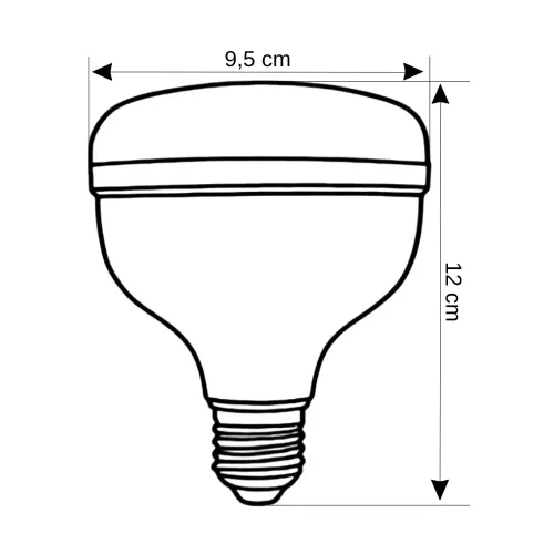 Horoz 30W Torch Kristal Camlı T-Bulb Led Ampul E27 Duy 6500K (Beyaz) - 2