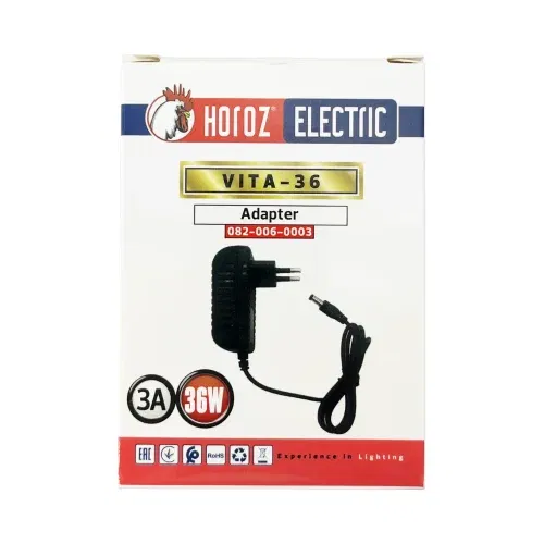 Horoz 36W 12V/3A Priz Tipi Plastik Kasa Adaptör - 2