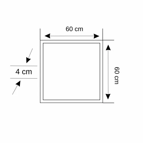 Horoz 40W 60x60cm Sıvaaltı Panel Led Armatür 6500K (Beyaz) - 3
