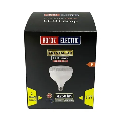 Horoz 40W Torch Kristal Camlı T-Bulb Led Ampul E27 Duy 2700K (Günışığı) - 4