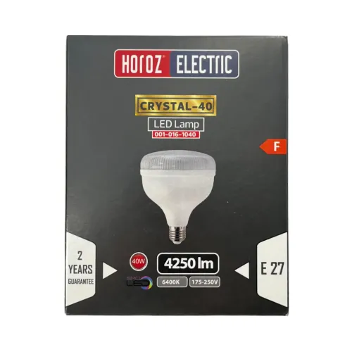 Horoz 40W Torch Kristal Camlı T-Bulb Led Ampul E27 Duy 6500K (Beyaz) - 3