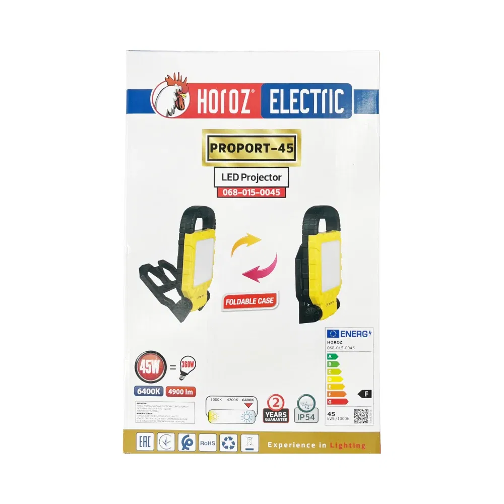 Horoz 45W Portatif Led Projektör 6500K (Beyaz) - 6