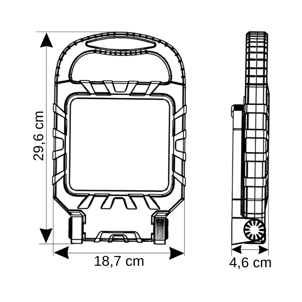Horoz 45W Portatif Led Projektör 6500K (Beyaz) - 5