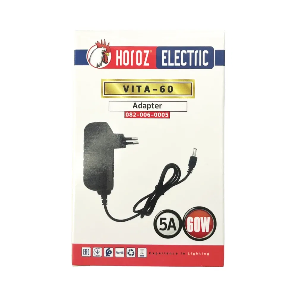 Horoz 60W 12V/5A Priz Tipi Plastik Kasa Adaptör - 2