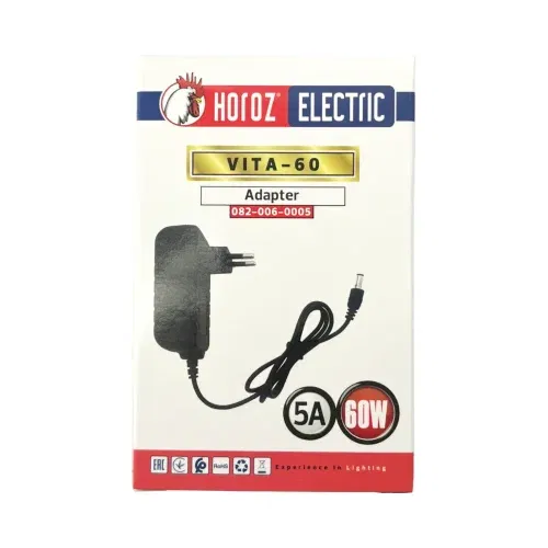 Horoz 60W 12V/5A Priz Tipi Plastik Kasa Adaptör - 2