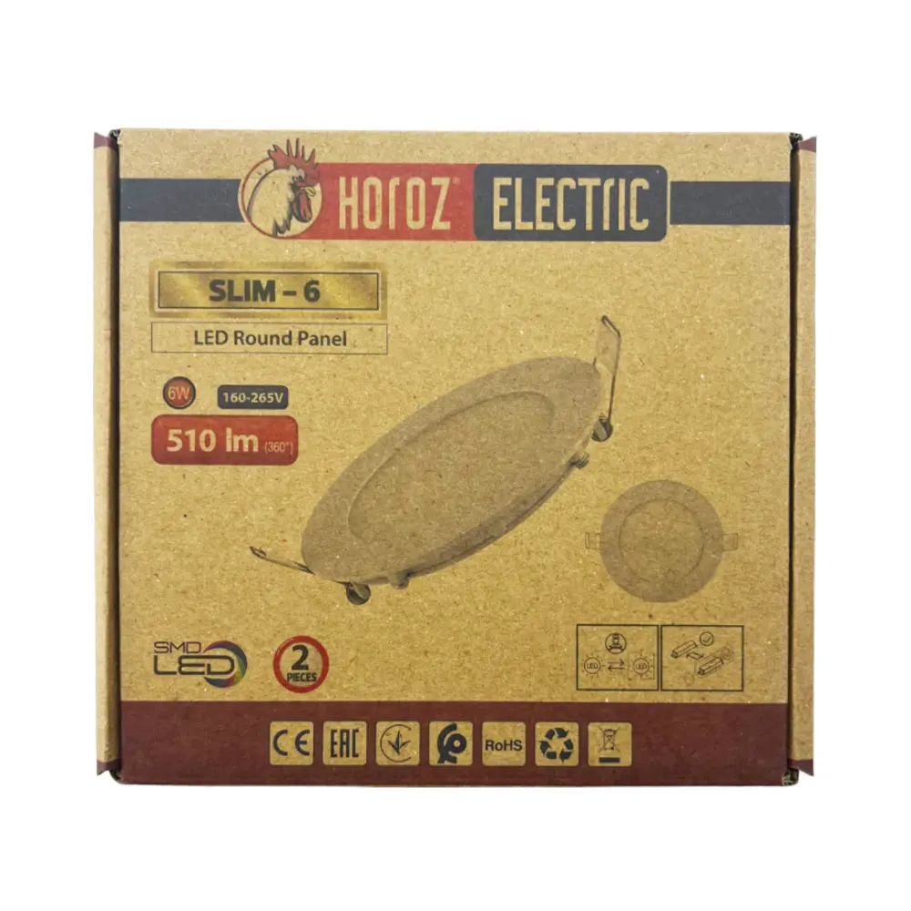 Horoz 6W Sıvaaltı Panel Led Armatür 6500K (Beyaz) - 4