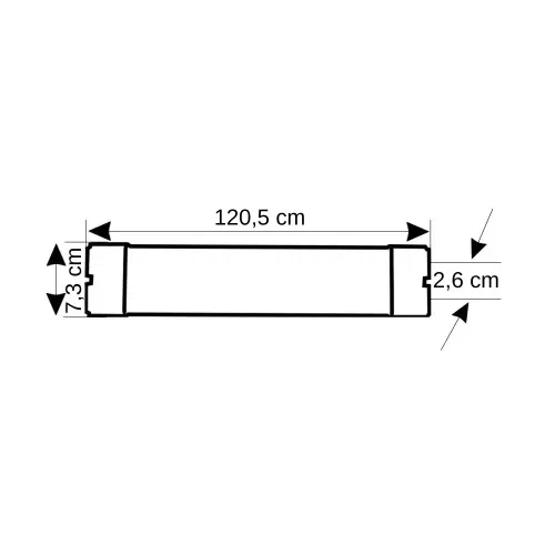 Horoz 80W Kristal Yatay Led Bant Armatürü 120cm (Beyaz) - 2