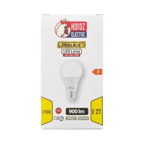 Horoz 9W Led Ampul E-27 Duy 2700K (Günışığı) - 4