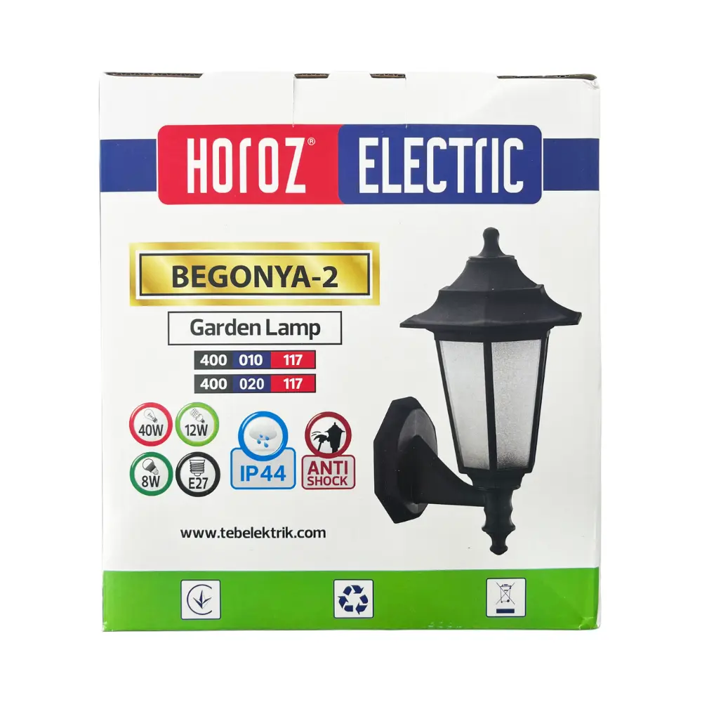 Horoz Begonya 2 Duvar Aplik (Siyah) - 4