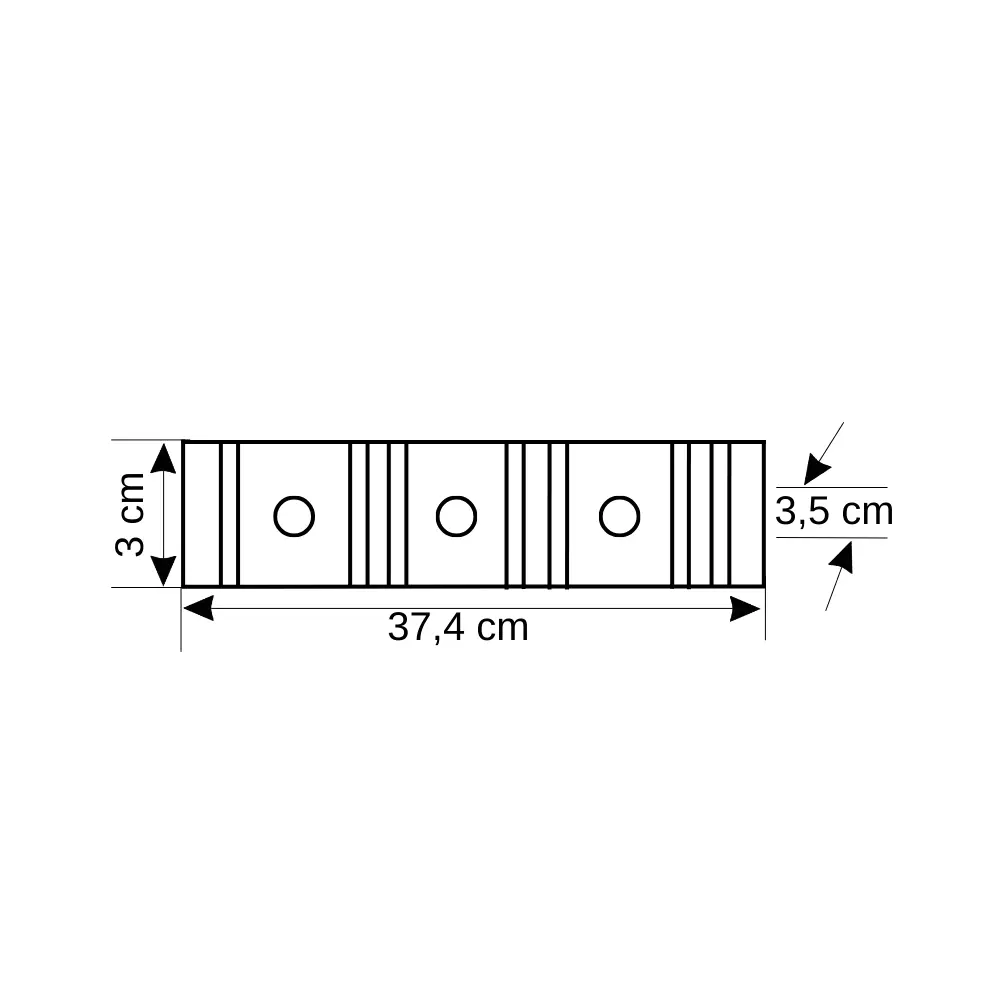 Hüner 3x2F+N Tarak İzolatör 57248 - 2