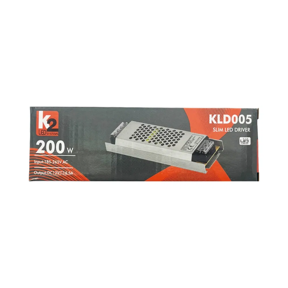 K2 16,5A İç Mekan Süper Slim Led Trafosu 12V 200W KLD005 - 4
