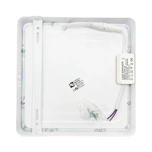 K2 18W Sıvaüstü Kare Panel Led Armatür 6500K (Beyaz) - 2