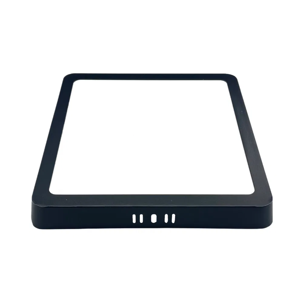 K2 18W Sıvaüstü Kare Panel Led Armatür Siyah Kasa 6500K (Beyaz) - 1