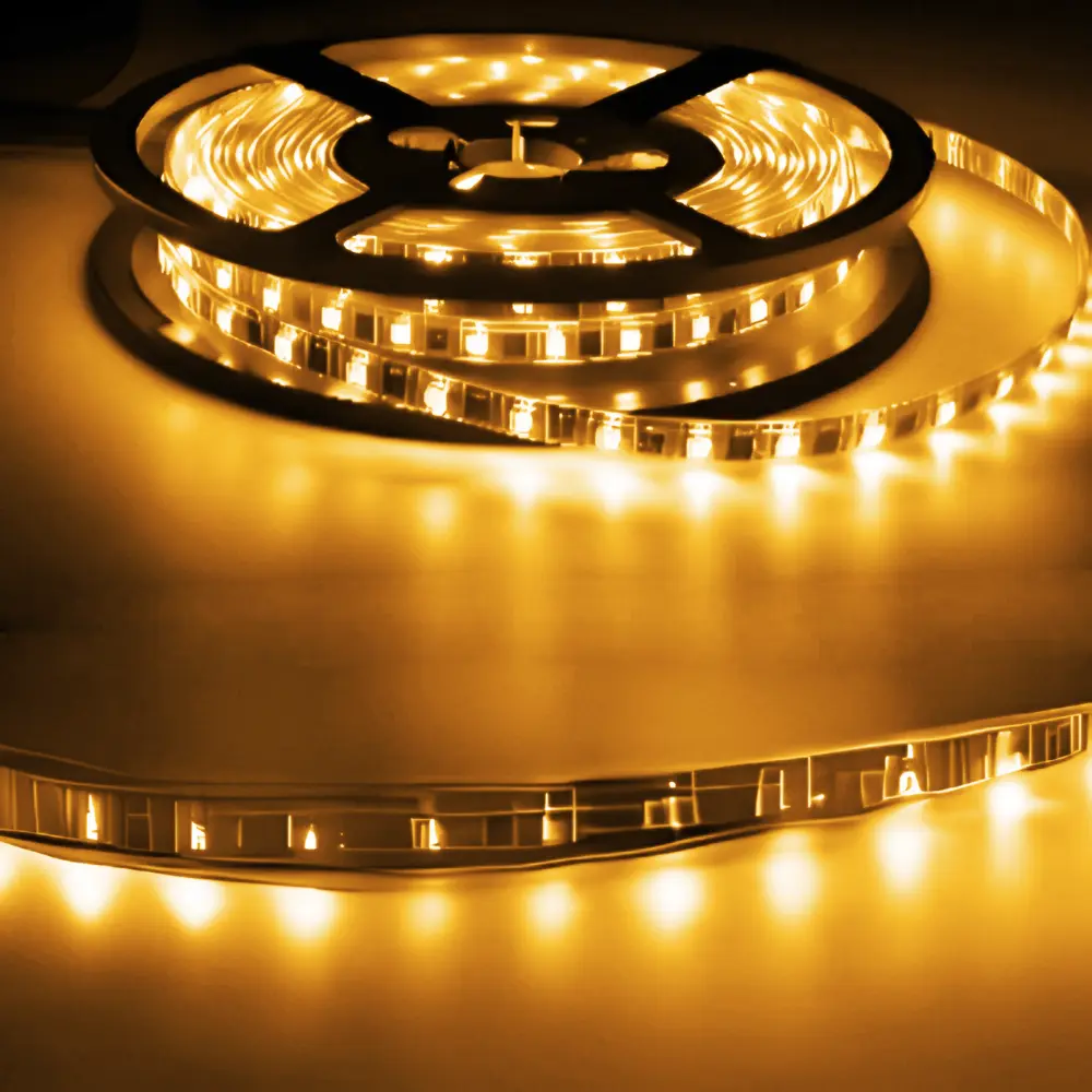 K2 240 Ledli İç Mekan Silikonsuz Şerit Led-5m (Amber) - 1