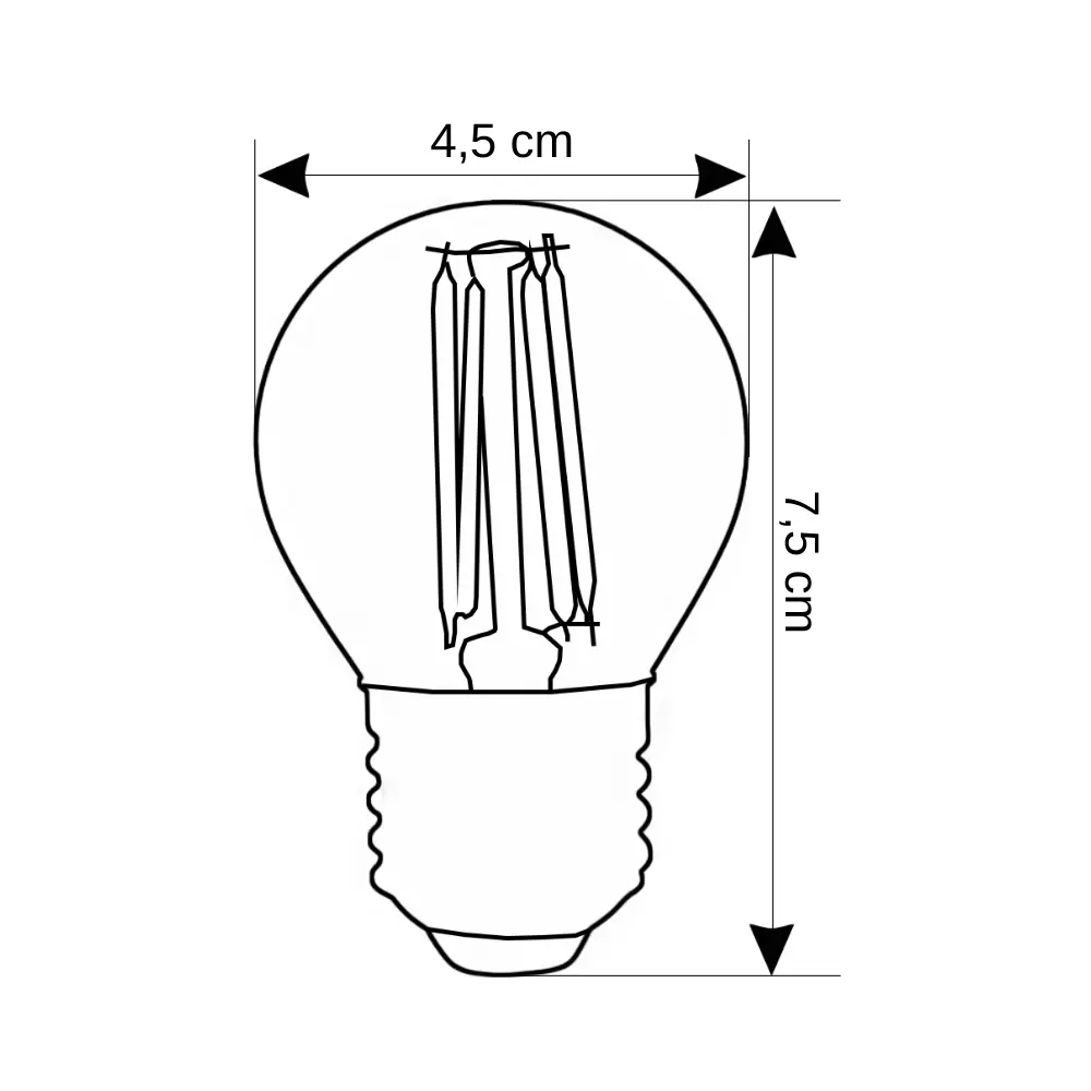 K2 4W Edison Led Ampul Günışığı KES497 - 2