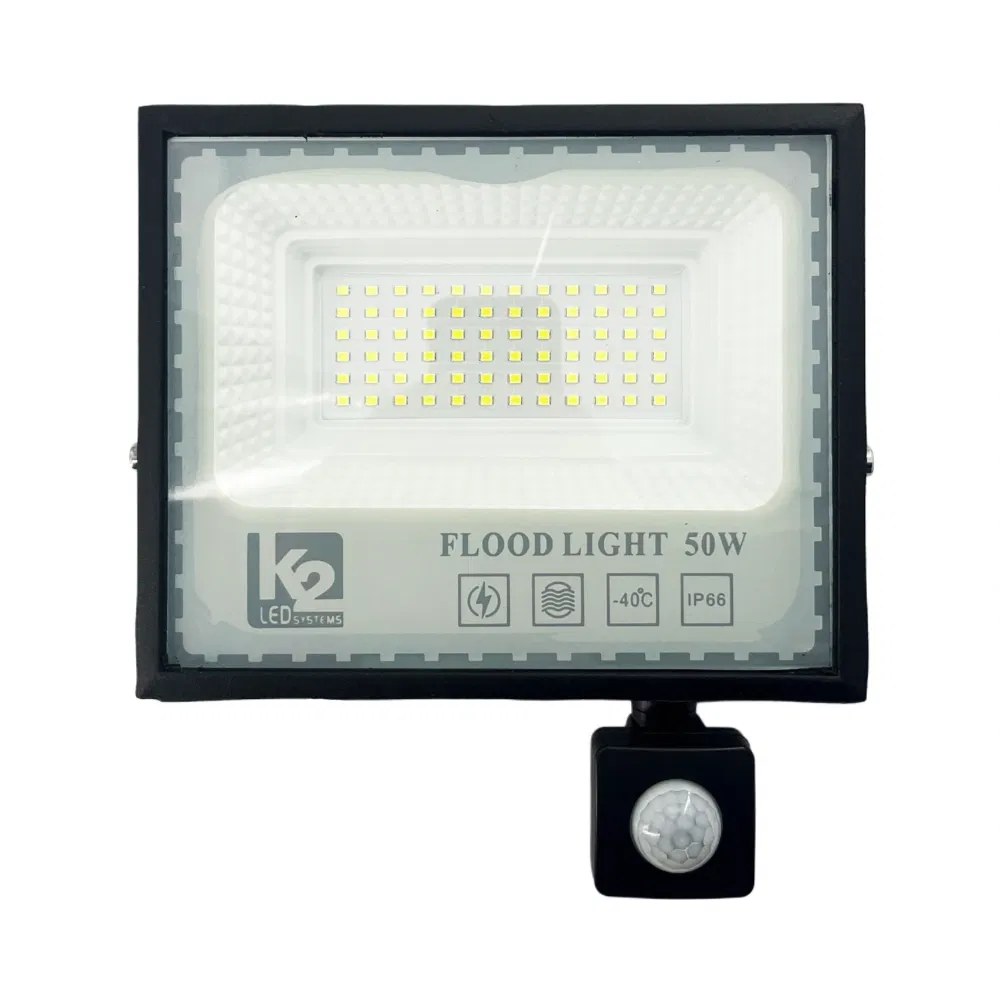 K2 50W Cob Led Sensörlü Projektör Döküm 6500K (Beyaz) - 1