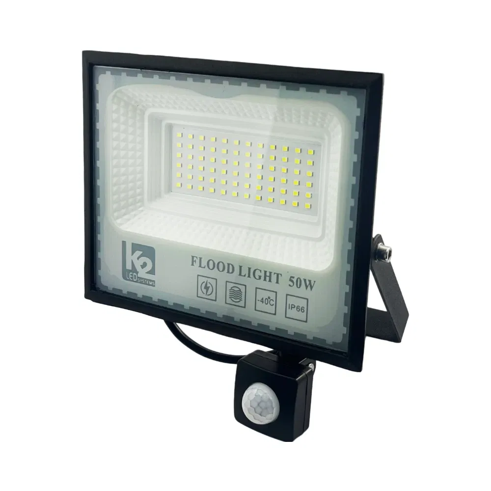 K2 50W Cob Led Sensörlü Projektör Döküm 6500K (Beyaz) - 2