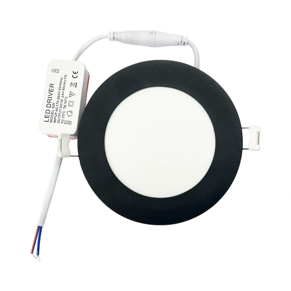 K2 6W Siyah Kasa Sıvaaltı Panel Led 6500K (Beyaz) - 1