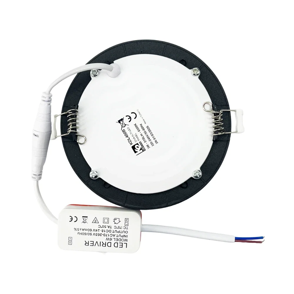 K2 6W Siyah Kasa Sıvaaltı Panel Led 6500K (Beyaz) - 2