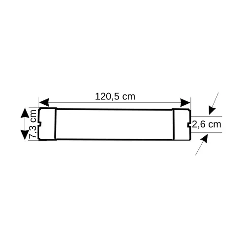 K2 72W Kristal Led Bant Armatürü 120cm (Beyaz) - 2